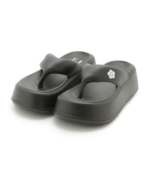 LILY BROWN（リリーブラウン）の「【LILY BROWN×MARY QUANT】デイジーモチーフトングサンダル（サンダル・レディース・ブラック/アイボリー・LARGE/MEDIUM/SMALL）」の7枚目の写真