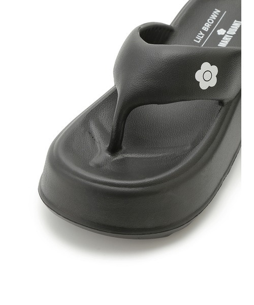 LILY BROWN（リリーブラウン）の「【LILY BROWN×MARY QUANT】デイジーモチーフトングサンダル（サンダル・レディース・ブラック/アイボリー・LARGE/MEDIUM/SMALL）」の10枚目の写真