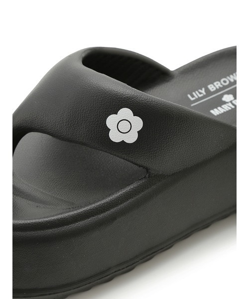 LILY BROWN（リリーブラウン）の「【LILY BROWN×MARY QUANT】デイジーモチーフトングサンダル（サンダル・レディース・ブラック/アイボリー・LARGE/MEDIUM/SMALL）」の12枚目の写真