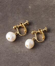 grove | 【ステンレス】1粒淡水パールイヤリング(イヤリング)