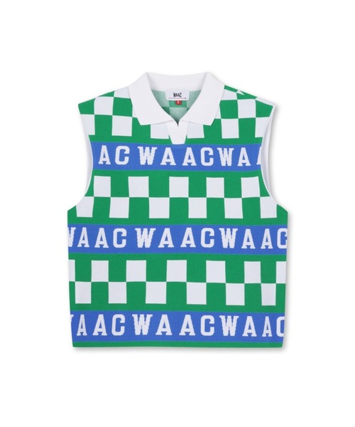 WAAC（ワック）の「WOMENS チェッカーバリアントエリーニットベスト