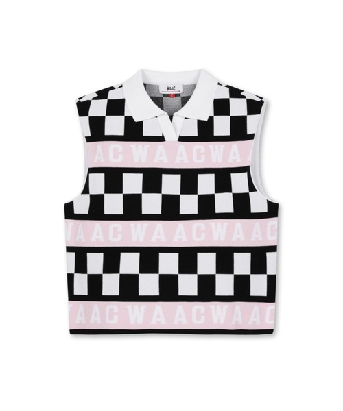 WAAC（ワック）の「WOMENS チェッカーバリアントエリーニットベスト