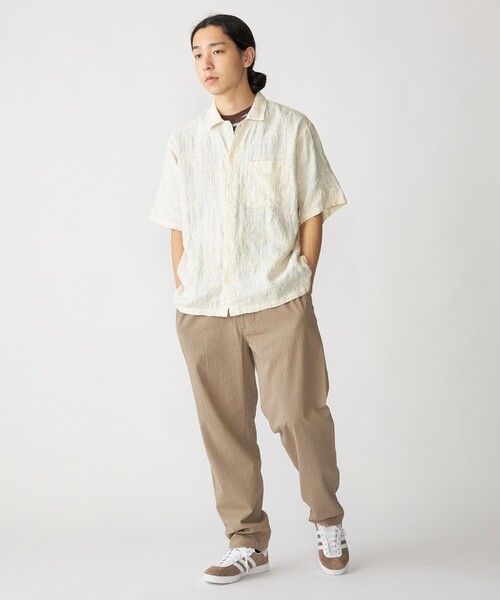 SHIPS(シップス)の「SHIPS: コットン シアサッカー イージーパンツ(その他パンツ・メンズ・ネイビー/カーキ/オフホワイト・SMALL/MEDIUM/LARGE)」の4枚目の写真