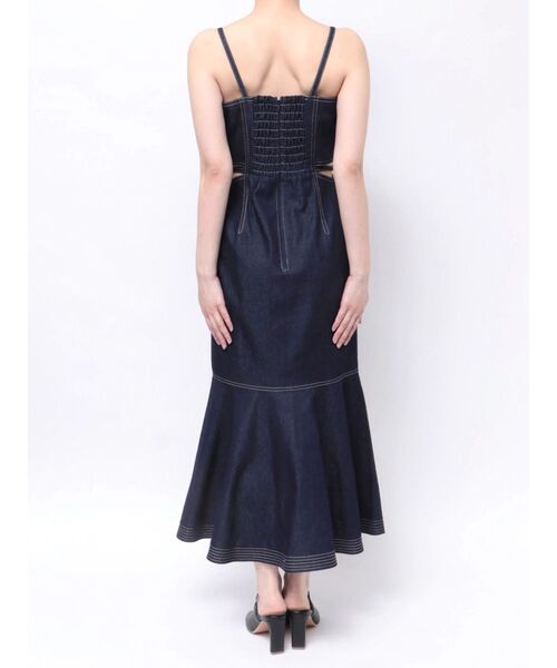 MERCURYDUO（マーキュリーデュオ）の「サイドスリットキャミジャンスカ（ワンピース・レディース・ブラック/インディゴブルー/その他1・SMALL/MEDIUM）」の19枚目の写真