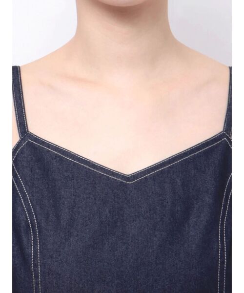 MERCURYDUO（マーキュリーデュオ）の「サイドスリットキャミジャンスカ（ワンピース・レディース・ブラック/インディゴブルー/その他1・SMALL/MEDIUM）」の20枚目の写真