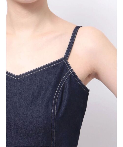 MERCURYDUO（マーキュリーデュオ）の「サイドスリットキャミジャンスカ（ワンピース・レディース・ブラック/インディゴブルー/その他1・SMALL/MEDIUM）」の21枚目の写真