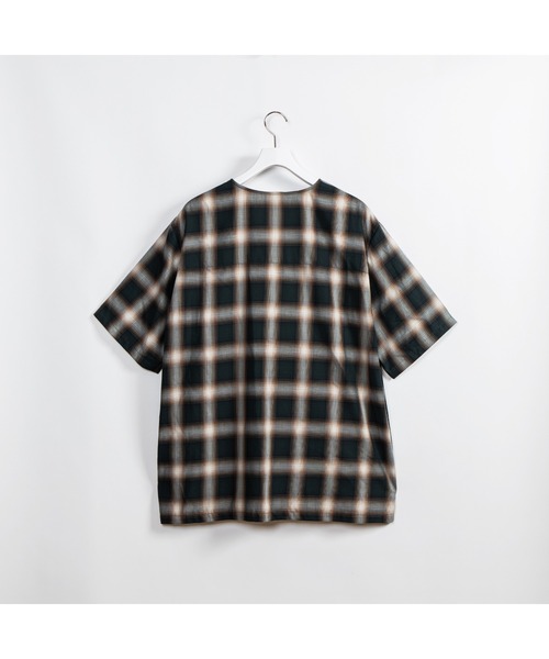 APPLEBUM（アップルバム）の「Hombre Check Collarless Shirt（シャツ/ブラウス・メンズ・チェック・MEDIUM/LARGE/X-LARGE）」の3枚目の写真