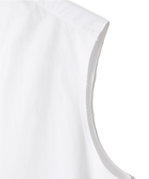 PERVERZE(パーバーズ)の「Sleeveless V-neck Blouse(シャツ/ブラウス・レディース・ブルー・FREE)」の3枚目の写真