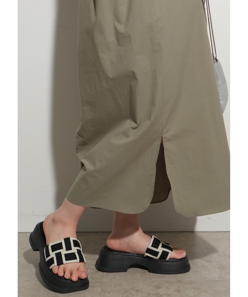 palm RICHE（ポームリシュ）の「リラックスギャザーOP（ワンピース・レディース・カーキ/ブラック/ピンク・M）」の16枚目の写真