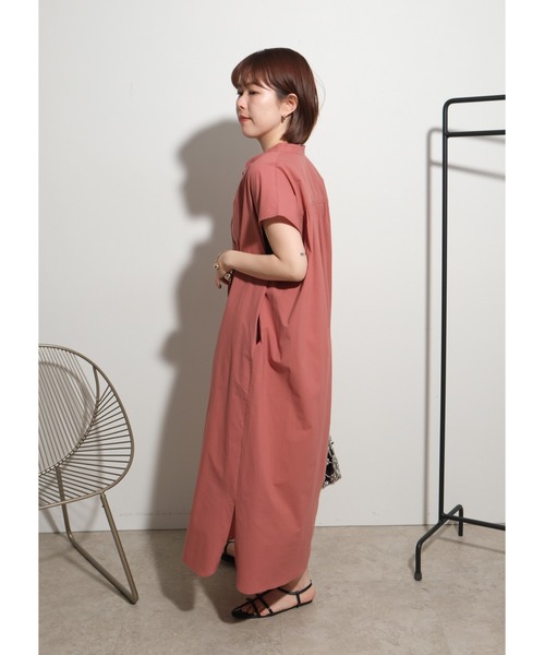 palm RICHE（ポームリシュ）の「リラックスギャザーOP（ワンピース・レディース・カーキ/ブラック/ピンク・M）」の18枚目の写真