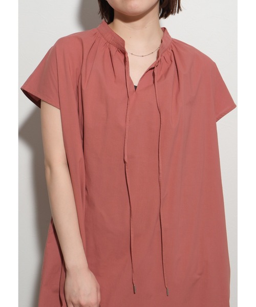 palm RICHE（ポームリシュ）の「リラックスギャザーOP（ワンピース・レディース・カーキ/ブラック/ピンク・M）」の20枚目の写真