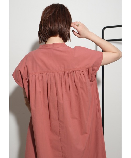 palm RICHE（ポームリシュ）の「リラックスギャザーOP（ワンピース・レディース・カーキ/ブラック/ピンク・M）」の21枚目の写真