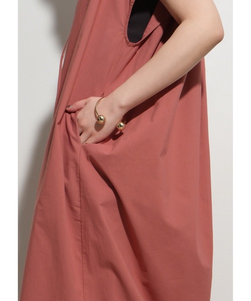 palm RICHE（ポームリシュ）の「リラックスギャザーOP（ワンピース・レディース・カーキ/ブラック/ピンク・M）」の22枚目の写真