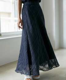 VIS | 【セットアップ対応】シアーチェックフレアスカート(スカート)