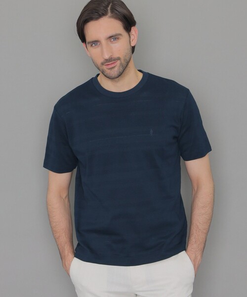 MACKINTOSH LONDON(マッキントッシュ ロンドン)の「リンクス半袖Tシャツ(Tシャツ/カットソー・メンズ・ネイビー/ライトグレー・XL/L/M)」の2枚目の写真