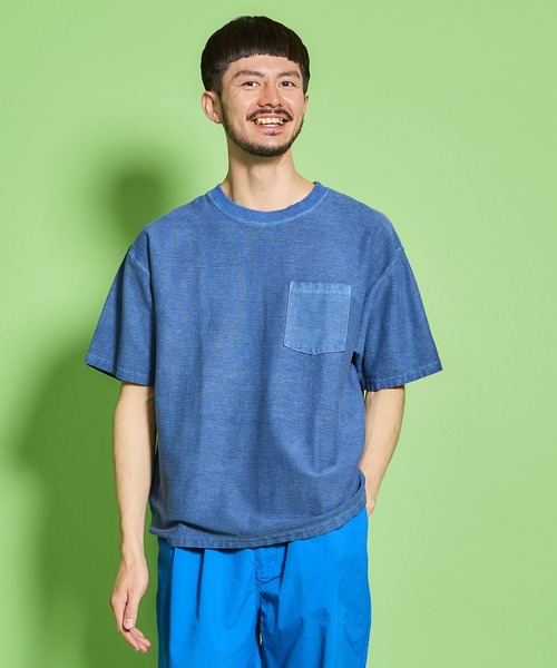 WALLA WALLA SPORT(ワラワラスポーツ)の「RIDGE POCKET TEE PIGMENT DYE/ リッジ ポケット ティー ピグメントダイ(Tシャツ/カットソー・メンズ・モカ/インディゴブルー/グリーン/ブラック系その他・X-LARGE/LARGE/MEDIUM/SMALL/XX-LARGE)」の19枚目の写真