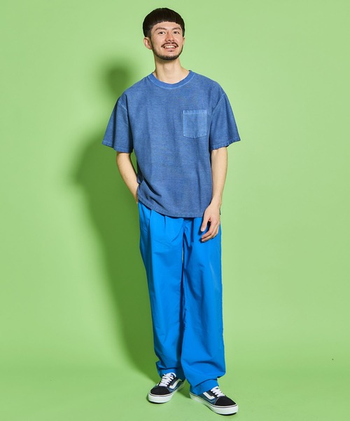 WALLA WALLA SPORT(ワラワラスポーツ)の「RIDGE POCKET TEE PIGMENT DYE/ リッジ ポケット ティー ピグメントダイ(Tシャツ/カットソー・メンズ・モカ/インディゴブルー/グリーン/ブラック系その他・X-LARGE/LARGE/MEDIUM/SMALL/XX-LARGE)」の20枚目の写真