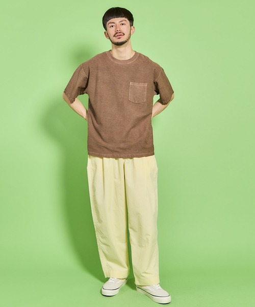 WALLA WALLA SPORT(ワラワラスポーツ)の「RIDGE POCKET TEE PIGMENT DYE/ リッジ ポケット ティー ピグメントダイ(Tシャツ/カットソー・メンズ・モカ/インディゴブルー/グリーン/ブラック系その他・X-LARGE/LARGE/MEDIUM/SMALL/XX-LARGE)」の7枚目の写真