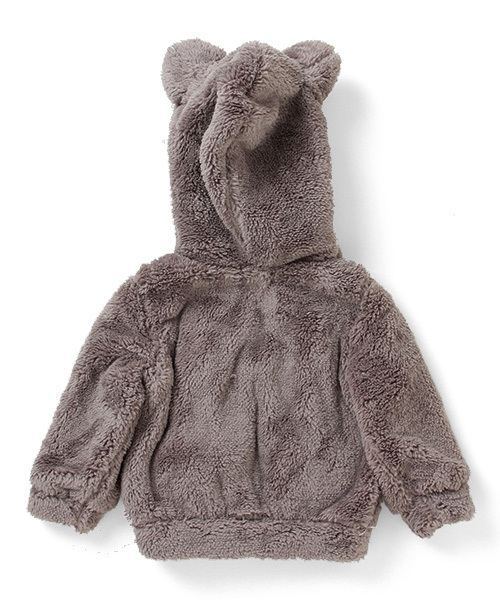 こども ビームス(コドモビームス)の「∴TALC / Baby mimi ボア フード ジャケット (12~18m)(ブルゾン・キッズ・グレー/クリーム・12M/18M)」の9枚目の写真