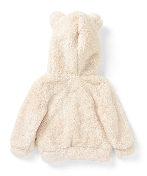 こども ビームス(コドモビームス)の「∴TALC / Baby mimi ボア フード ジャケット (12~18m)(ブルゾン・キッズ・グレー/クリーム・12M/18M)」の5枚目の写真