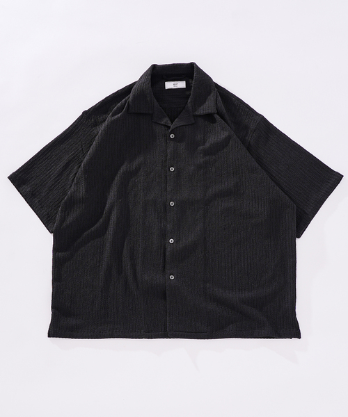 417 EDIFICE（フォーワンセブンエディフィス）の「ドビージャージシャツ（シャツ/ブラウス・メンズ・ブラック/ブラウン/ベージュ・MEDIUM/LARGE）」の2枚目の写真