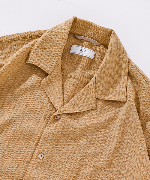 417 EDIFICE（フォーワンセブンエディフィス）の「ドビージャージシャツ（シャツ/ブラウス・メンズ・ブラック/ブラウン/ベージュ・MEDIUM/LARGE）」の21枚目の写真