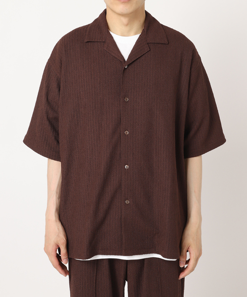 417 EDIFICE（フォーワンセブンエディフィス）の「ドビージャージシャツ（シャツ/ブラウス・メンズ・ブラック/ブラウン/ベージュ・MEDIUM/LARGE）」の17枚目の写真