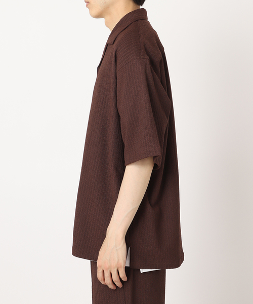 417 EDIFICE（フォーワンセブンエディフィス）の「ドビージャージシャツ（シャツ/ブラウス・メンズ・ブラック/ブラウン/ベージュ・MEDIUM/LARGE）」の16枚目の写真