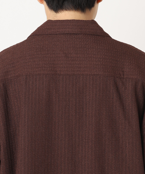 417 EDIFICE（フォーワンセブンエディフィス）の「ドビージャージシャツ（シャツ/ブラウス・メンズ・ブラック/ブラウン/ベージュ・MEDIUM/LARGE）」の14枚目の写真