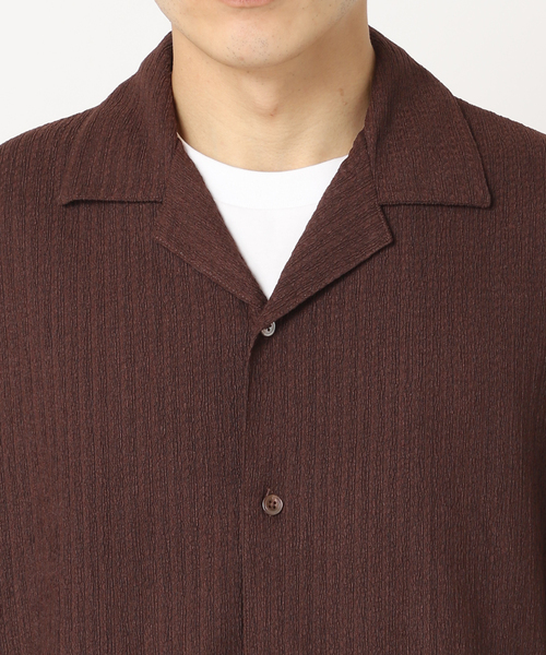 417 EDIFICE（フォーワンセブンエディフィス）の「ドビージャージシャツ（シャツ/ブラウス・メンズ・ブラック/ブラウン/ベージュ・MEDIUM/LARGE）」の13枚目の写真