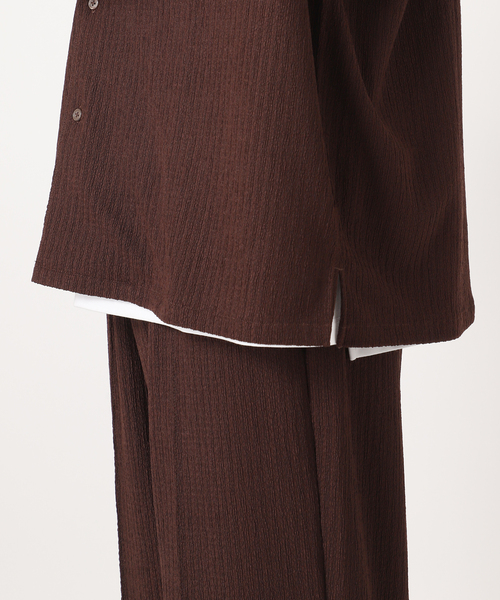 417 EDIFICE（フォーワンセブンエディフィス）の「ドビージャージシャツ（シャツ/ブラウス・メンズ・ブラック/ブラウン/ベージュ・MEDIUM/LARGE）」の10枚目の写真