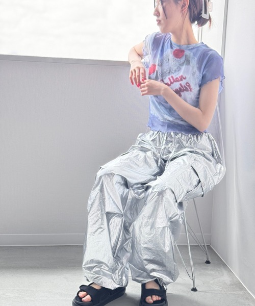 Y2K SYNAPSE FACTORY（ワイツーケー シナプスファクトリー）の「【シアー】カラフルケーキTシャツ（Tシャツ/カットソー・レディース・ブルー・FREE）」の20枚目の写真