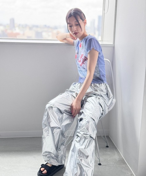 Y2K SYNAPSE FACTORY（ワイツーケー シナプスファクトリー）の「【シアー】カラフルケーキTシャツ（Tシャツ/カットソー・レディース・ブルー・FREE）」の17枚目の写真