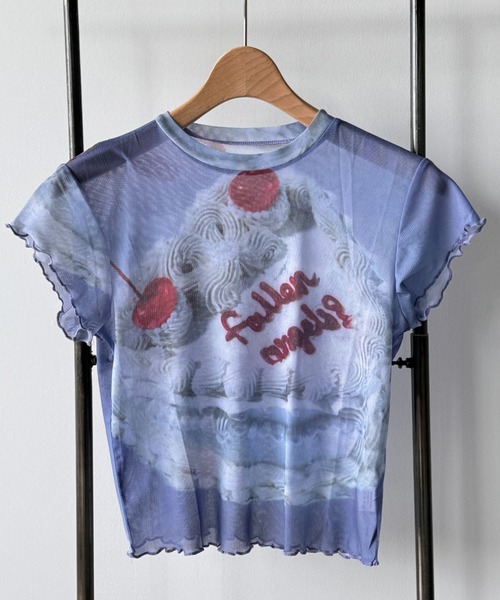 Y2K SYNAPSE FACTORY（ワイツーケー シナプスファクトリー）の「【シアー】カラフルケーキTシャツ（Tシャツ/カットソー・レディース・ブルー・FREE）」の18枚目の写真