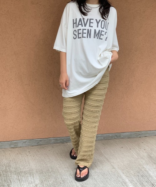 mi via loca（ミヴィアロカ）の「フリルカットジャガード セルフカットパンツ（その他パンツ・レディース・ピンク/ブラック/グリーン/カーキ・FREE）」の19枚目の写真