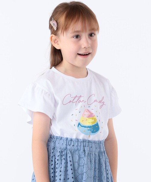 SHIPS（シップス）の「SHIPS KIDS:100～130cm / コットン キャンディ 半袖 TEE（Tシャツ/カットソー・キッズ・ホワイト系その他/サックスブルー・100/110/120/130）」の3枚目の写真
