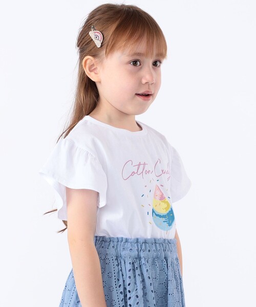 SHIPS（シップス）の「SHIPS KIDS:100～130cm / コットン キャンディ 半袖 TEE（Tシャツ/カットソー・キッズ・ホワイト系その他/サックスブルー・100/110/120/130）」の5枚目の写真