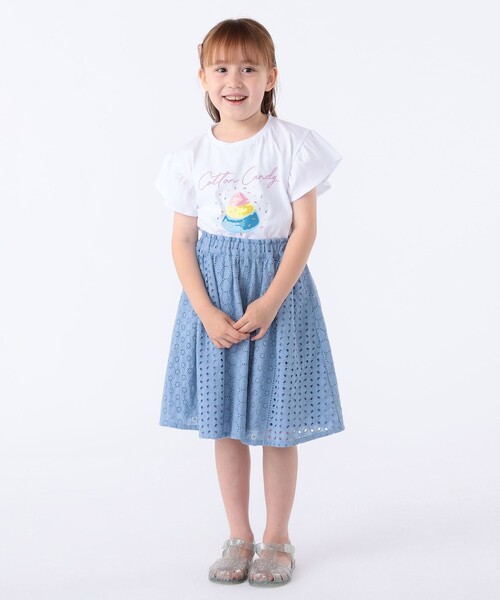 SHIPS（シップス）の「SHIPS KIDS:100～130cm / コットン キャンディ 半袖 TEE（Tシャツ/カットソー・キッズ・ホワイト系その他/サックスブルー・100/110/120/130）」の10枚目の写真