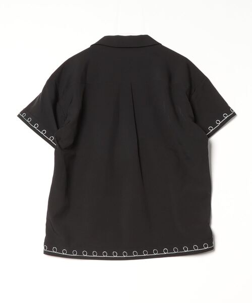 SALE HOUSTON ベトジャン刺繍キューバシャツ　Lサイズ HOUSTON ヒューストン 41219 EMB CUBA SHIRT（福）キューバ