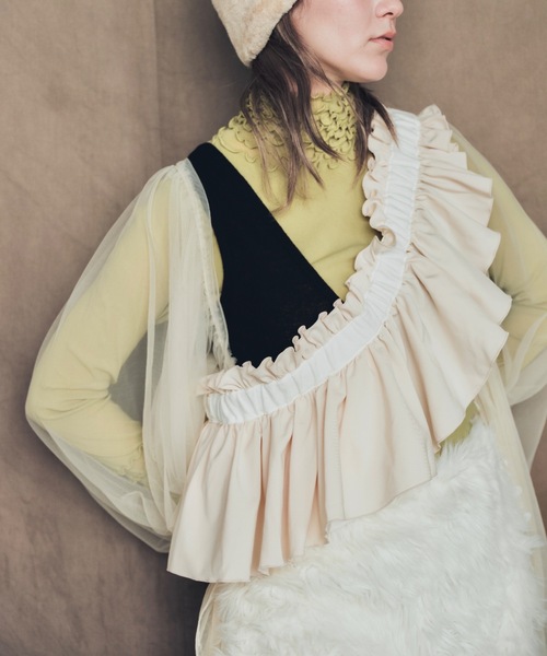 orient millinery フリルバッグ ORIENT MILLINERY｜DORA MELLOW【ドーラメロウ】フリルバッグ