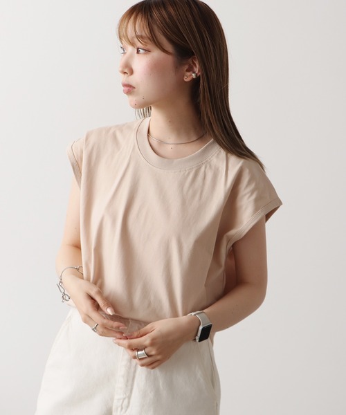 ROOPTOKYO(ループトウキョウ)の「sleeveless T-shirt/ワイドノースリーブTシャツ オーバーサイズ ユニセックス(Tシャツ/カットソー・メンズ・ホワイト/ブラウン/ベージュ/ブラック/チャコール/グレー・XL/S/M/L)」の6枚目の写真