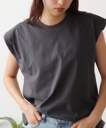 ROOPTOKYO | sleeveless T-shirt/ワイドノースリーブTシャツ オーバーサイズ ユニセックス(Tシャツ/カットソー)