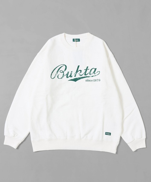 Bukta（バクタ）の「ヘビーOZ裏毛クルー(BUKTA)（スウェット・メンズ・グリーン/オフホワイト/ブラック・MEDIUM/LARGE/X-LARGE）」の16枚目の写真