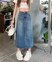 バックスリットデニムスカート