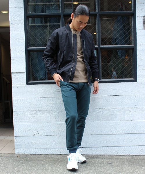 JOURNAL STANDARD（ジャーナルスタンダード）の「ニットチノテーパードリブパンツ#（その他パンツ・メンズ・ゴールド/ネイビー/グリーン/グレー・SMALL/MEDIUM/LARGE）」の16枚目の写真