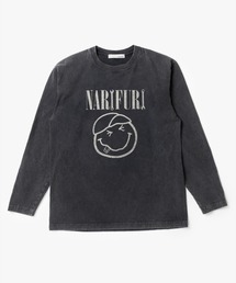 SMILEY FACE（スマイリーフェイス）の「narifuri × SMILEY FACE ガーメントダイロングスリーブTシャツ（Tシャツ/カットソー）」