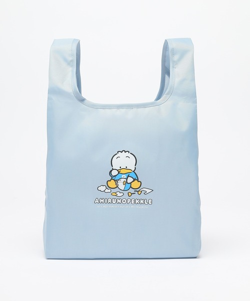 Honeys（ハニーズ）の「サンリオキャラクターズ／お弁当バッグ（エコバッグ/サブバッグ・レディース・モカ/ブラック/クリーム/グレイッシュブルー/ホワイト・FREE）」の7枚目の写真