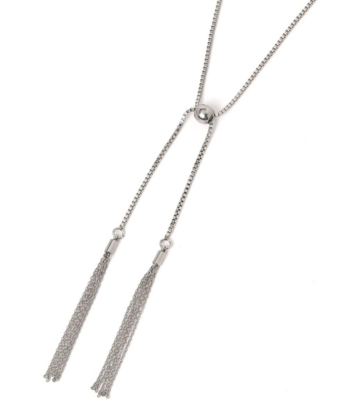 GLOBAL WORK（グローバルワーク）の「ステンレスフリンジネックレス/132097（ネックレス・レディース・シルバー系2/ゴールド系1/シルバー系1/ゴールド系2・ONE SIZE）」の2枚目の写真