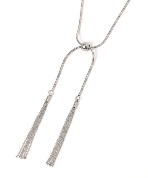 GLOBAL WORK（グローバルワーク）の「ステンレスフリンジネックレス/132097（ネックレス・レディース・シルバー系2/ゴールド系1/シルバー系1/ゴールド系2・ONE SIZE）」の3枚目の写真