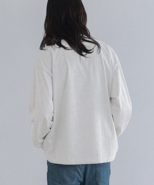n'OrLABEL(ノアールレーベル)の「ワンポイント刺繍ロゴロンT(Tシャツ/カットソー・メンズ・ブラック/杢グレー・M/L)」の15枚目の写真